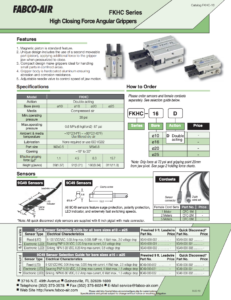 FKHC High Force Gripper Catalog