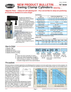 SC Swing Clamp Bulletin