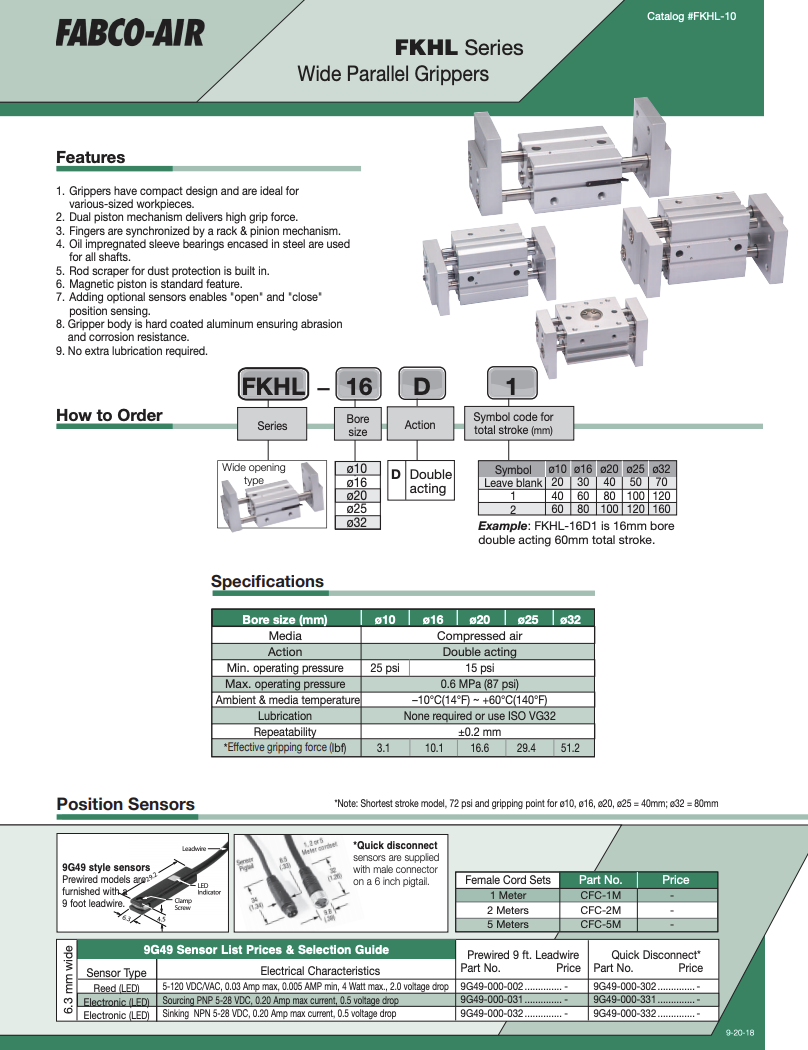 FKHL Gripper Catalog