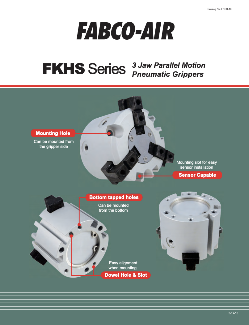 FKHS 3 Jaw Gripper Catalog