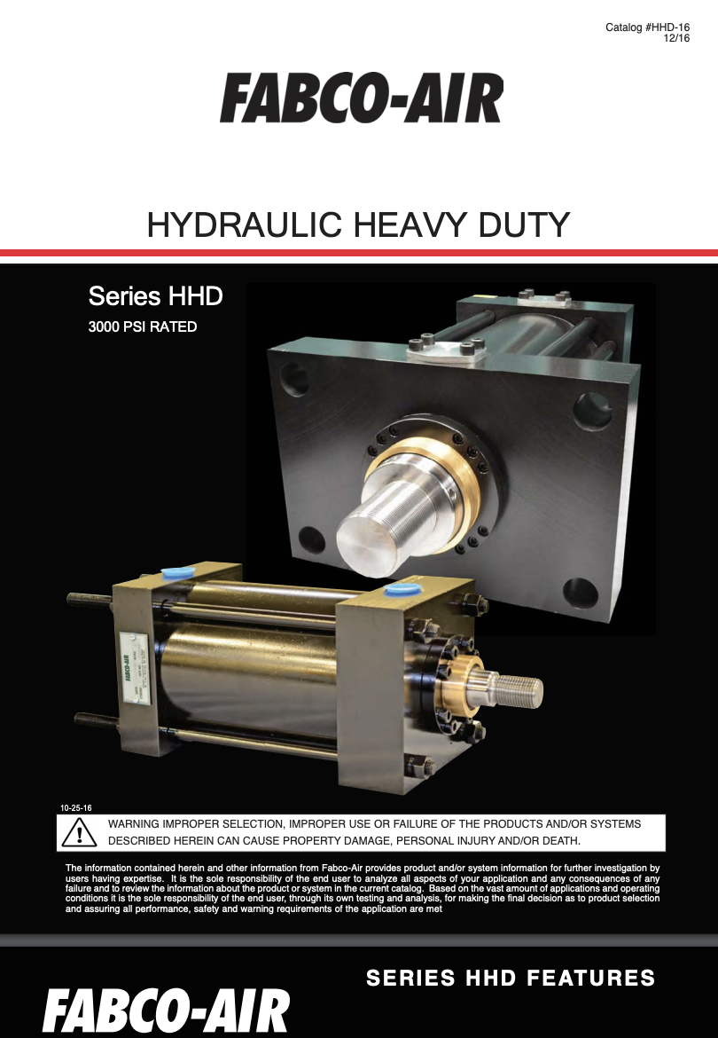 Heavy Duty Hydraulic NFPA Cylinder Catalog