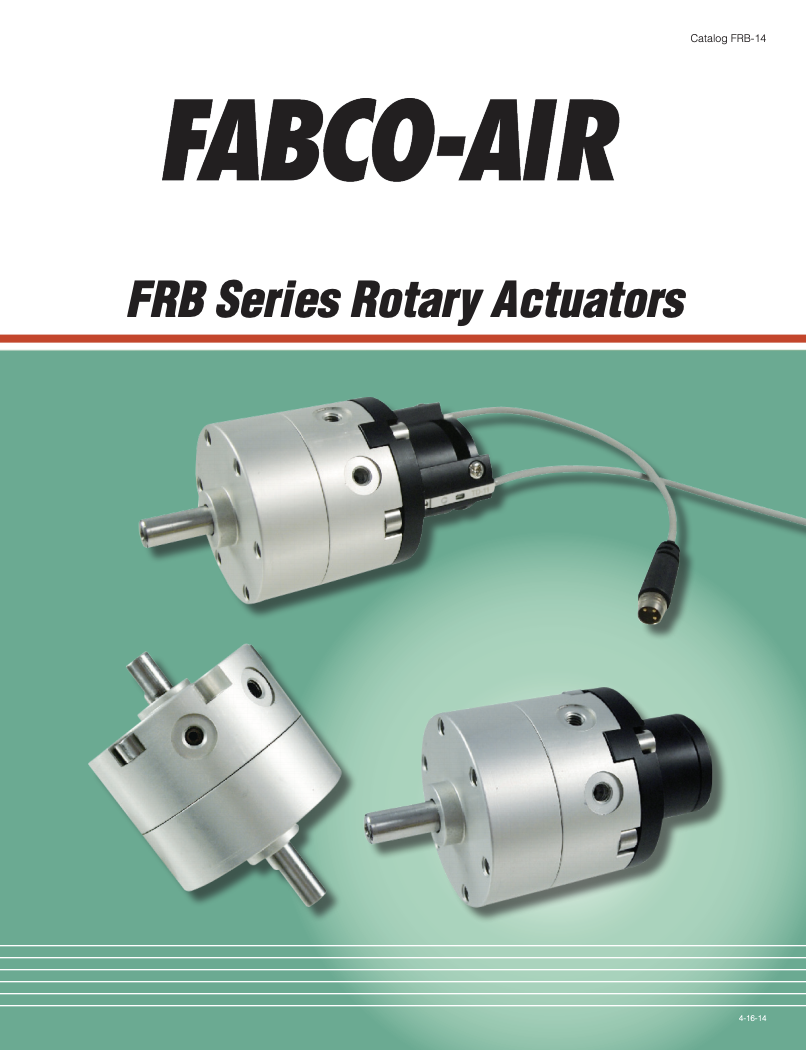 Vane Type Rotary Actuator Catalog