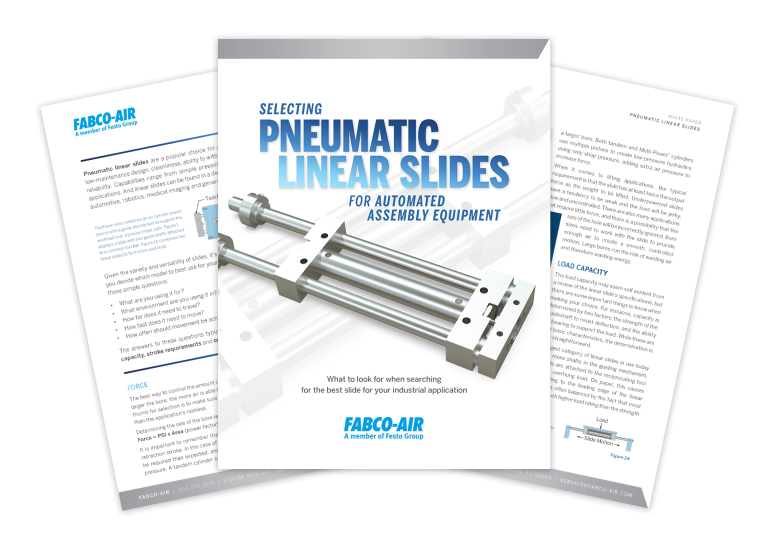 White Paper Explains What To Look for When Selecting Linear Slides for Automated Equipment